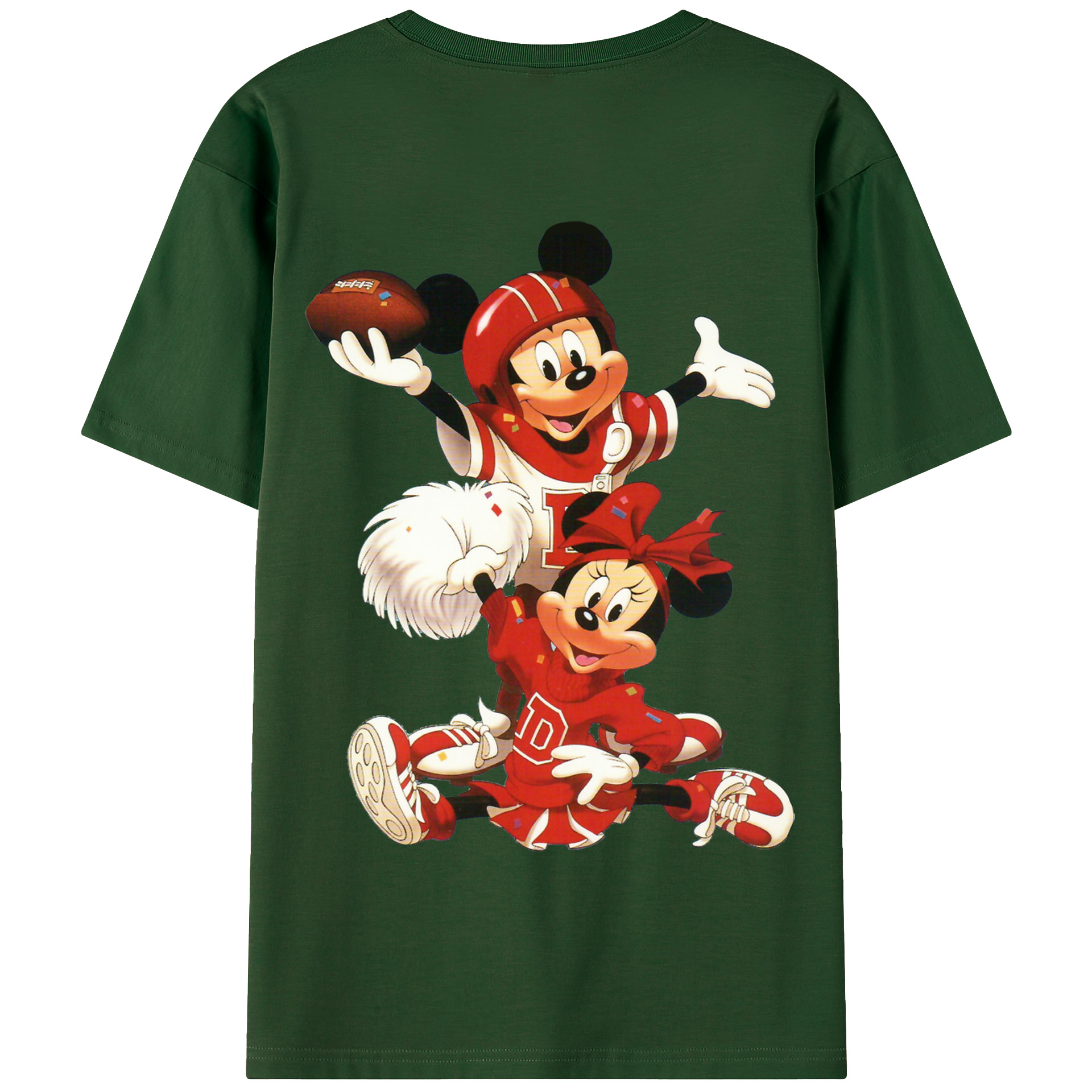 （画像用） ミッキーマウス Mickey Mouse 綿100％半袖Tシャツ（背面プリント）